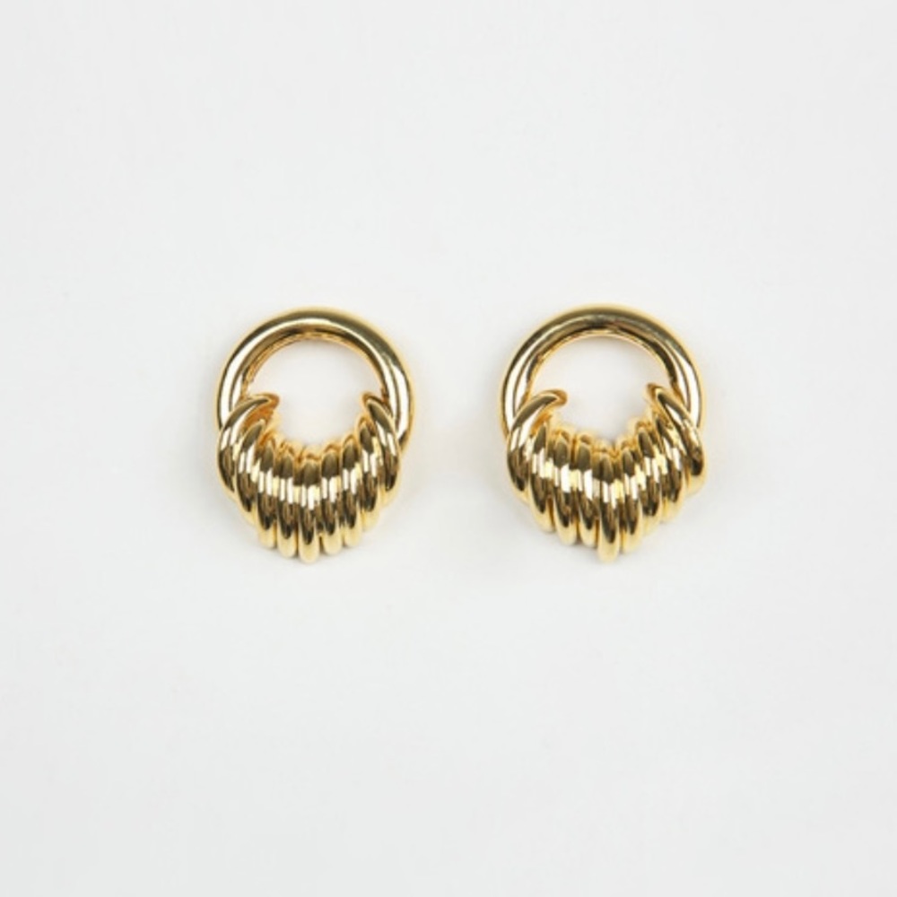 Imvely Gold Tone Statement Earrings